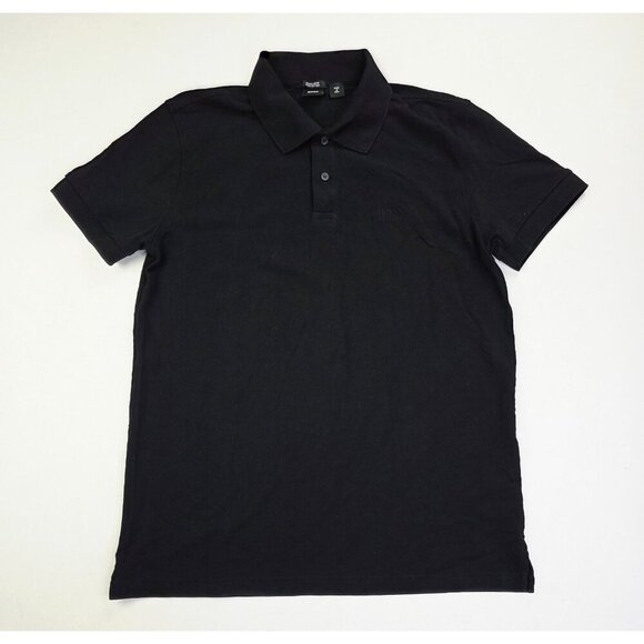 Hugo Boss Regular Fit Size Medium (Euro XL) Mens Black Embroidered Logo Polo - Picture 1 of 13